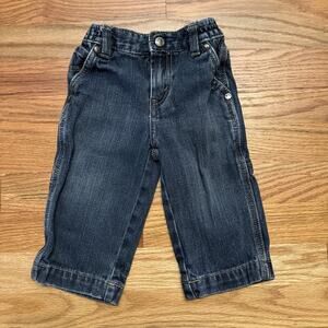 Levi's My First Levi's Baby Denim Carpenter Jeans 12 Months Stretch Pull On